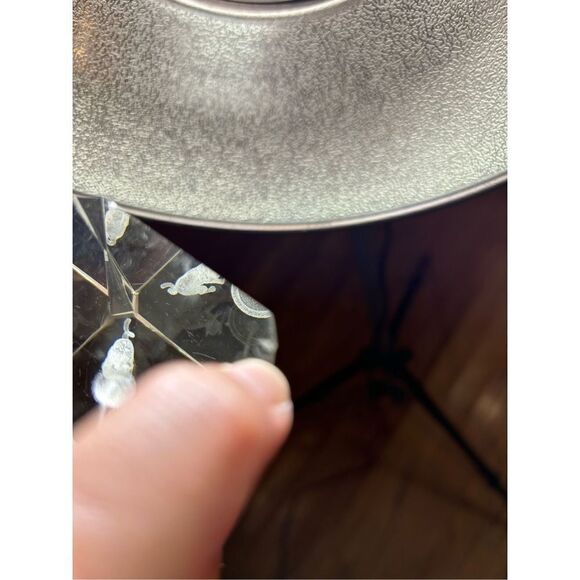 Vintage Bird Cage Bubblegram Glass Paperweight, Vitrograph 3D Laser Etched Glass - Picture 12 of 12